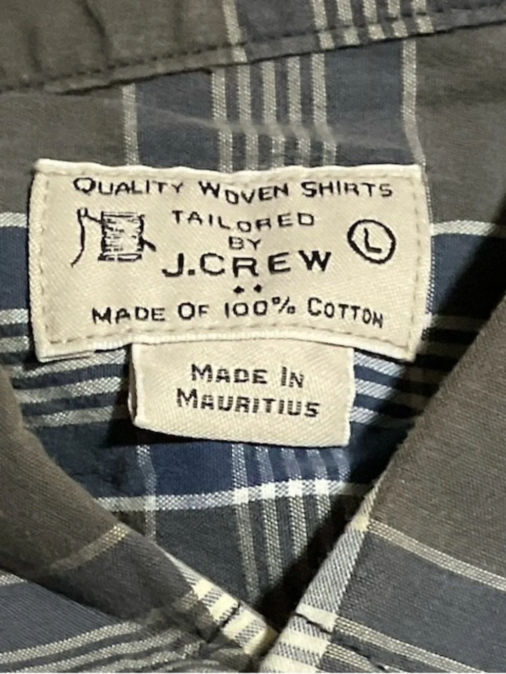 J. Crew Checkered Button Down Shirt In Men's Size L
